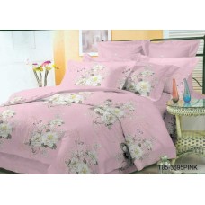 Комплект постільної білизни 3695 - PINK, мікросатин
