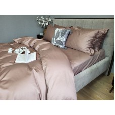 Комплект постільної білизни Forest Rose Сатин однотонний, 100% Бавовна, №0347, ТМ Комфорт-текстиль