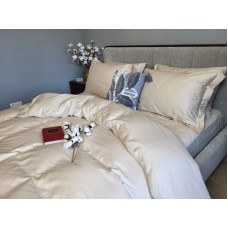 Комплект постільної білизни однотонний BEIGE №0060, Сатин 100% Бавовна, ТМ Комфорт-текстиль