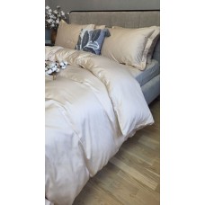 Комплект постільної білизни однотонний BEIGE №0060, Сатин 100% Бавовна, ТМ Комфорт-текстиль