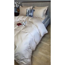 Комплект постільної білизни однотонний BEIGE №0060, Сатин 100% Бавовна, ТМ Комфорт-текстиль