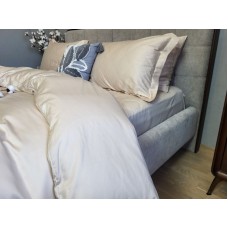 Комплект постільної білизни однотонний BEIGE №0060, Сатин 100% Бавовна, ТМ Комфорт-текстиль