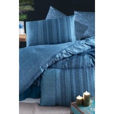 Комплект постільної білизни La Romano 300TC Premium сатин евро (Talya Blue)