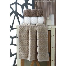 Набір із 3-х банних рушників MicroCotton Delux Premium Multi-1, 70 x 140 см, ТМ Cestepe Набір із 3-х банних рушників MicroCotton Delux Premium Multi-1, 70 x 140 см, ТМ Cestepe