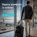 Дорожня подушка рогалик TRAVEL IDEIA, 27 x 26 x 17 см, з ефектом пам’яті та охолоджуючим трикотажем, сіра, ТМ IDEIA