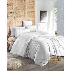 Комплект постільної білизни First Choice Ranforce Deluxe евро (Gala White)