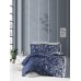 Комплект постільної білизни First Choice сатин евро (Living Navy Blue)