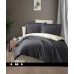 Комплект постільної білизни First Choice сатин евро (Point Anthracite)