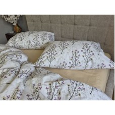 Комплект постільної білизни Turkish Cotton Гілочка, бежевий
