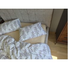 Комплект постільної білизни Turkish Cotton Гілочка, бежевий