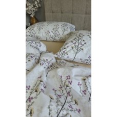 Комплект постільної білизни Turkish Cotton Гілочка, бежевий