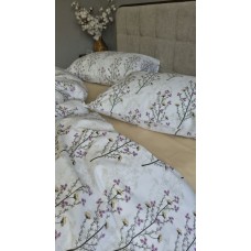 Комплект постільної білизни Turkish Cotton Гілочка, бежевий