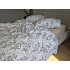 Комплект постільної білизни Turkish Cotton Гілочка, бежевий
