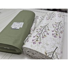 Комплект постільної білизни Turkish Cotton Гілочка, хакі