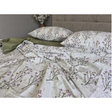 Комплект постільної білизни Turkish Cotton Гілочка, хакі
