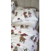Комплект постільної білизни Гостинці/білий, Turkish flannel Комплект постільної білизни Гостинці/білий, Turkish flannel