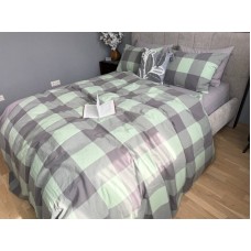 Комплект постільної білизни Варена бавовна Green Kilt+Rock Gray, Washed Cotton Комплект постільної білизни Варена бавовна Green Kilt+Rock Gray, Washed Cotton