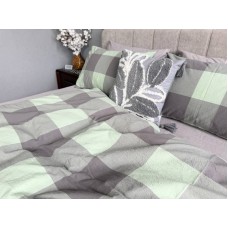 Комплект постільної білизни Варена бавовна Green Kilt+Rock Gray, Washed Cotton Комплект постільної білизни Варена бавовна Green Kilt+Rock Gray, Washed Cotton