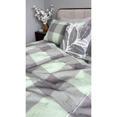 Комплект постільної білизни Варена бавовна Green Kilt+Rock Gray, Washed Cotton Комплект постільної білизни Варена бавовна Green Kilt+Rock Gray, Washed Cotton