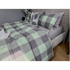Комплект постільної білизни Варена бавовна Green Kilt+Rock Gray, Washed Cotton Комплект постільної білизни Варена бавовна Green Kilt+Rock Gray, Washed Cotton