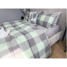 Комплект постільної білизни Варена бавовна Green Kilt+Rock Gray, Washed Cotton Комплект постільної білизни Варена бавовна Green Kilt+Rock Gray, Washed Cotton