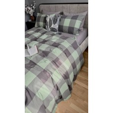 Комплект постільної білизни Варена бавовна Green Kilt+Rock Gray, Washed Cotton Комплект постільної білизни Варена бавовна Green Kilt+Rock Gray, Washed Cotton