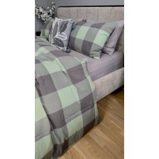Комплект постільної білизни Варена бавовна Green Kilt+Rock Gray, Washed Cotton Комплект постільної білизни Варена бавовна Green Kilt+Rock Gray, Washed Cotton