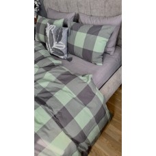 Комплект постільної білизни Варена бавовна Green Kilt+Rock Gray, Washed Cotton Комплект постільної білизни Варена бавовна Green Kilt+Rock Gray, Washed Cotton