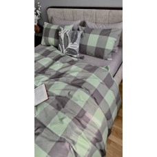 Комплект постільної білизни Варена бавовна Green Kilt+Rock Gray, Washed Cotton Комплект постільної білизни Варена бавовна Green Kilt+Rock Gray, Washed Cotton