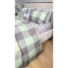 Комплект постільної білизни Варена бавовна Green Kilt+Rock Gray, Washed Cotton Комплект постільної білизни Варена бавовна Green Kilt+Rock Gray, Washed Cotton