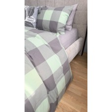 Комплект постільної білизни Варена бавовна Green Kilt+Rock Gray, Washed Cotton Комплект постільної білизни Варена бавовна Green Kilt+Rock Gray, Washed Cotton