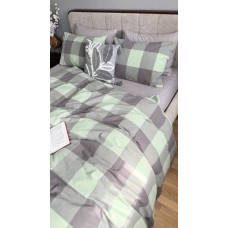 Комплект постільної білизни Варена бавовна Green Kilt+Rock Gray, Washed Cotton Комплект постільної білизни Варена бавовна Green Kilt+Rock Gray, Washed Cotton
