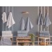 Набір 3 банні рушники Gursan Cotton Micro Delux, 70x140 см, Equal Set Gri