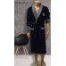 Халат чоловiчий велюр-махра розмір XL Dark-Blue ТМ Gursan