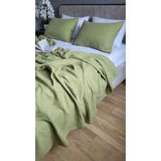 Комплект постільної білизни Herbal + White з м’якого 4-шарового мусліну, 100% бавовна, ТМ Комфорт-текстиль, Комплект постільної білизни Herbal + White з м’якого 4-шарового мусліну, 100% бавовна, ТМ Комфорт-текстиль,