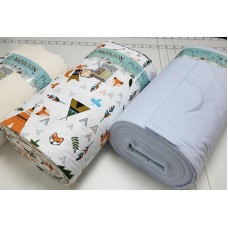 Комплект постільної білизни Хитрий лис/блакитний, Turkish flannel