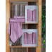 Подарунковий набір махрових рушників 2 шт., 50 x 90 см., 70 x 140 см., Damask Ornament-Powder, ТМ Gulcan