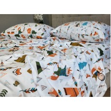 Комплект постільної білизни Хитрий лис, Turkish flannel
