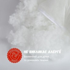 Штучний сніг, наповнювач антиалергенний у подушку у вигляді кульок ТМ IDEIA, 1кг