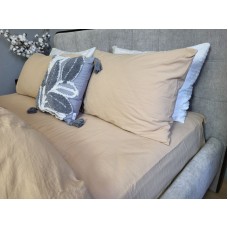 Комплект постільної білизни Beige, Варена бавовна LUXURY, ТМ Комфорт-текстиль