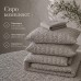 Комплект постільної білизни Cloud Dream, євро, мікросатин жатка, сіро-бежевий, в подарунковій упаковці, ТМ IDEIA