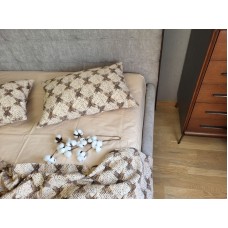 Комплект постільної білизни Серпанок беж, GOFRE DUO