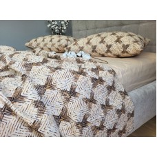 Комплект постільної білизни Серпанок беж, GOFRE DUO