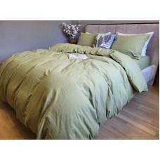 Комплект постільної білизни Green, Варена бавовна LUXURY, ТМ Комфорт-текстиль