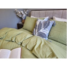 Комплект постільної білизни Green, Варена бавовна LUXURY, ТМ Комфорт-текстиль