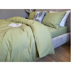 Комплект постільної білизни Green, Варена бавовна LUXURY, ТМ Комфорт-текстиль