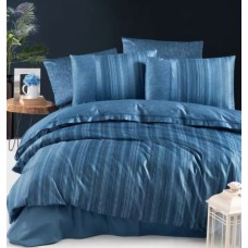 Комплект постільної білизни La Romano 300TC Premium сатин евро (Talya Blue)