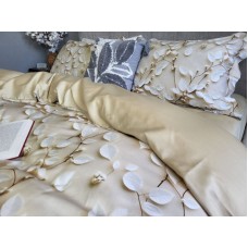 Комплект постільної білизни Leaves, Сатин Преміум, ТМ Комфорт-текстиль