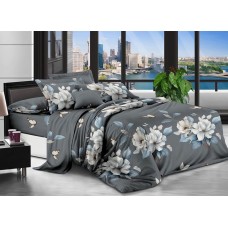 Комплект постільної білизни Midnight Magnolia, Sofia, двоспальний, Полікоттон, СПК-312