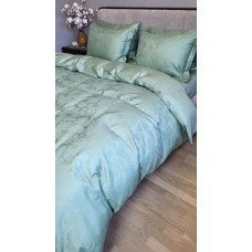 Комплект постільної білизни Paisley Green, Сатин Жаккард, ТМ Комфорт-текстиль